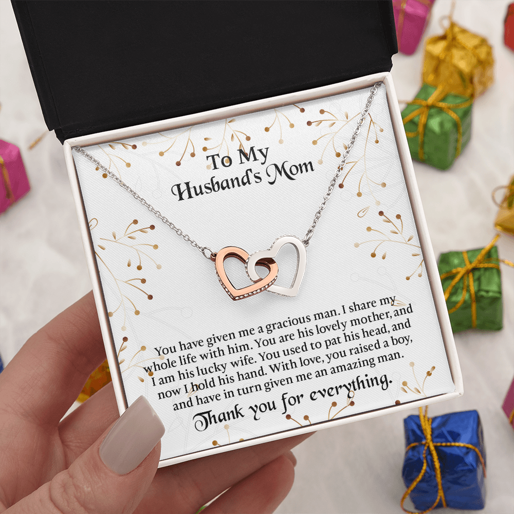 To My Husbands Mom Necklace, Mother In Law Birthday Gift, Mothers Day Gifts From Daughter In Law