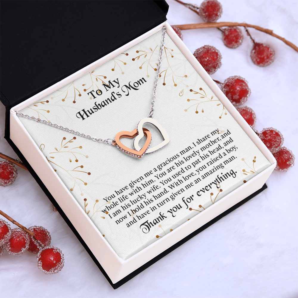 To My Husbands Mom Necklace, Mother In Law Birthday Gift, Mothers Day Gifts From Daughter In Law