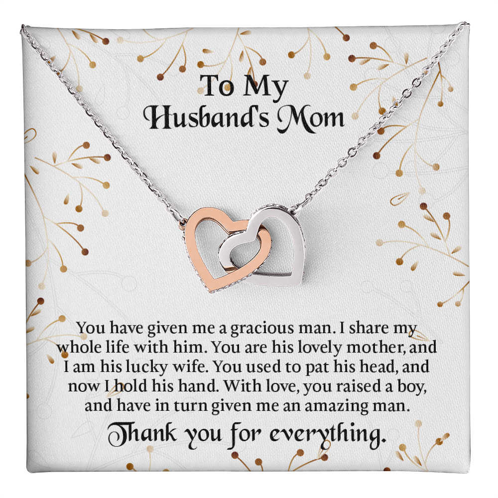 To My Husbands Mom Necklace, Mother In Law Birthday Gift, Mothers Day Gifts From Daughter In Law