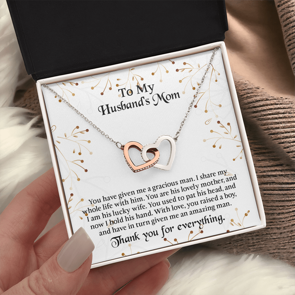 To My Husbands Mom Necklace, Mother In Law Birthday Gift, Mothers Day Gifts From Daughter In Law