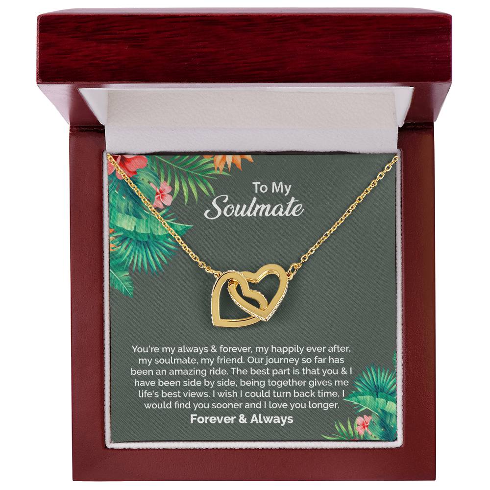 UNIDAZE To My Soulmate Necklace, Birthday Gifts for Girlfriend, Necklace for Wife, Gift for Future Wife's Birthday ShineOn Fulfillment C30028T C30028TG lx-C30028 PB23-WOOD PT-4382 TNM-1 USER-188348