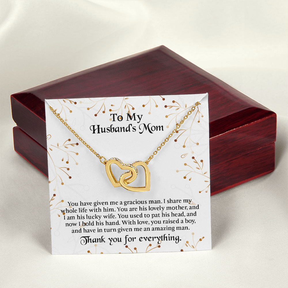 To My Husbands Mom Necklace, Mother In Law Birthday Gift, Mothers Day Gifts From Daughter In Law