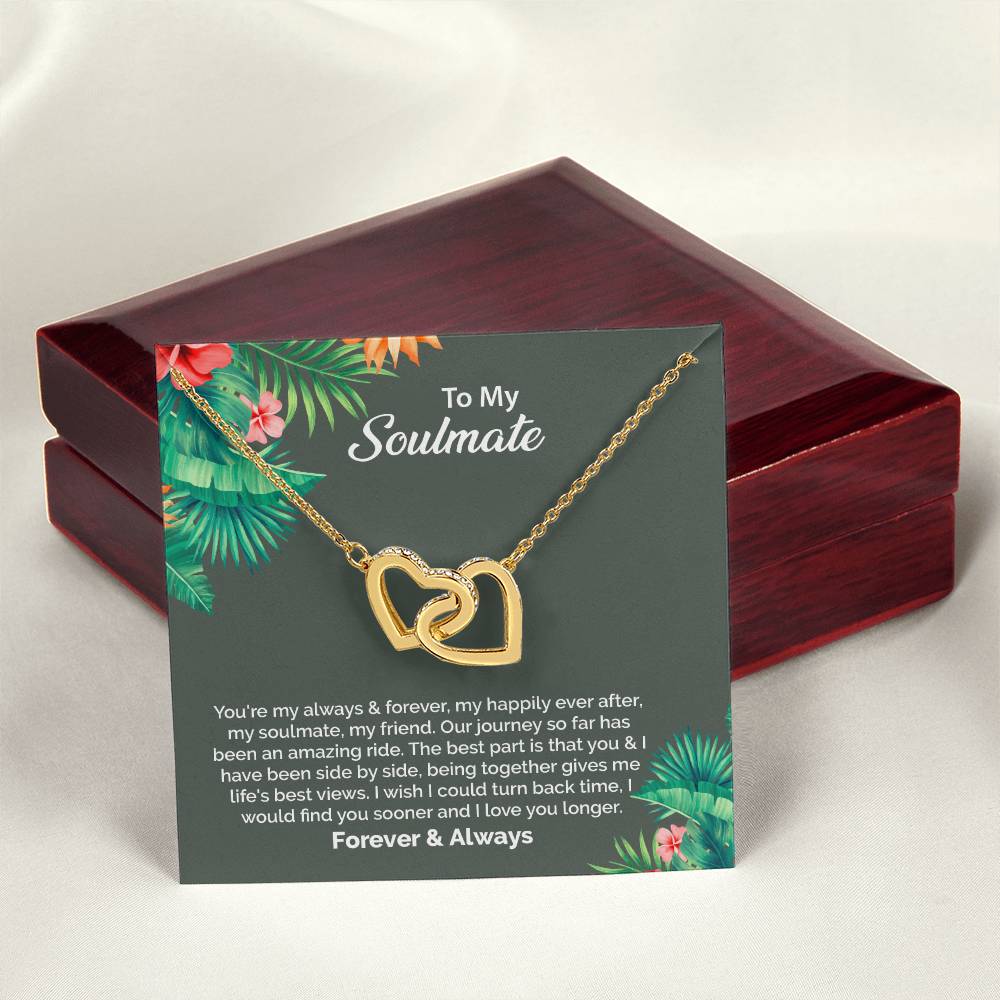 UNIDAZE To My Soulmate Necklace, Birthday Gifts for Girlfriend, Necklace for Wife, Gift for Future Wife's Birthday ShineOn Fulfillment C30028T C30028TG lx-C30028 PB23-WOOD PT-4382 TNM-1 USER-188348