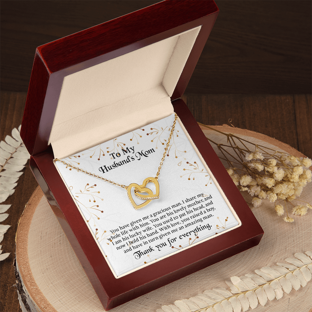 To My Husbands Mom Necklace, Mother In Law Birthday Gift, Mothers Day Gifts From Daughter In Law