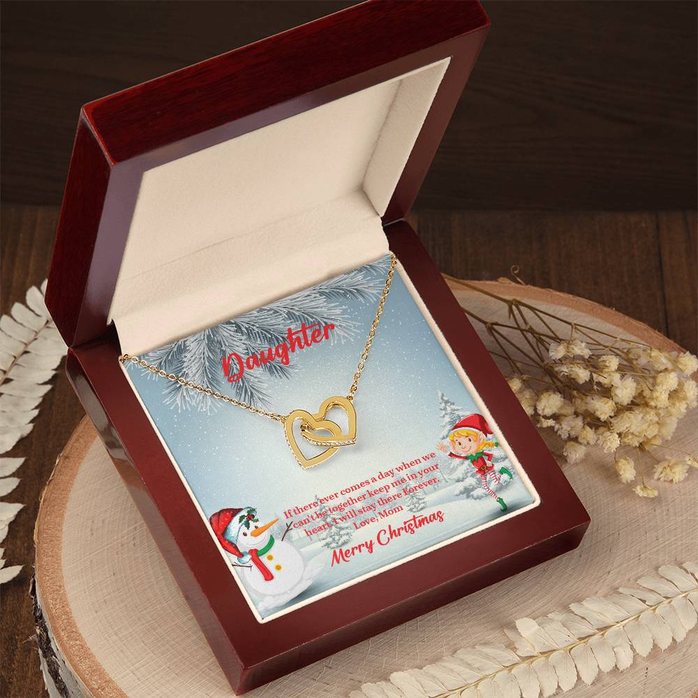 UNIDAZE To My Daughter Necklace, Mother Daughter Gifts, Daughter Necklace, Daughter Gift, Daughter Christmas Gift, Heart Shaped Necklace ShineOn Fulfillment C30028T C30028TG lx-C30028 PB23-WOOD PT-4382 TNM-1 USER-188348