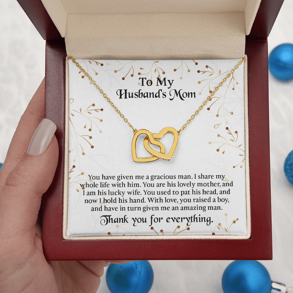 To My Husbands Mom Necklace, Mother In Law Birthday Gift, Mothers Day Gifts From Daughter In Law