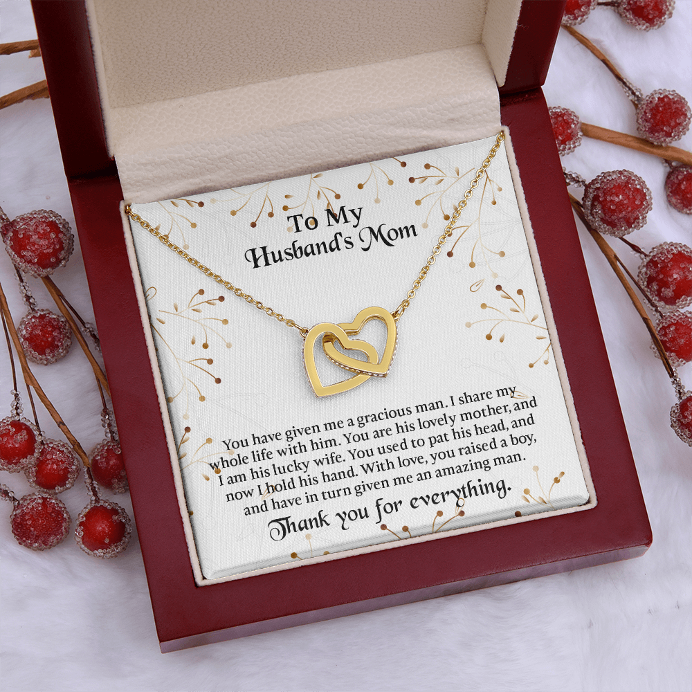 To My Husbands Mom Necklace, Mother In Law Birthday Gift, Mothers Day Gifts From Daughter In Law