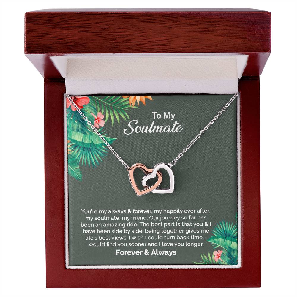 UNIDAZE To My Soulmate Necklace, Birthday Gifts for Girlfriend, Necklace for Wife, Gift for Future Wife's Birthday ShineOn Fulfillment C30028T C30028TG lx-C30028 PB23-WOOD PT-4382 TNM-1 USER-188348