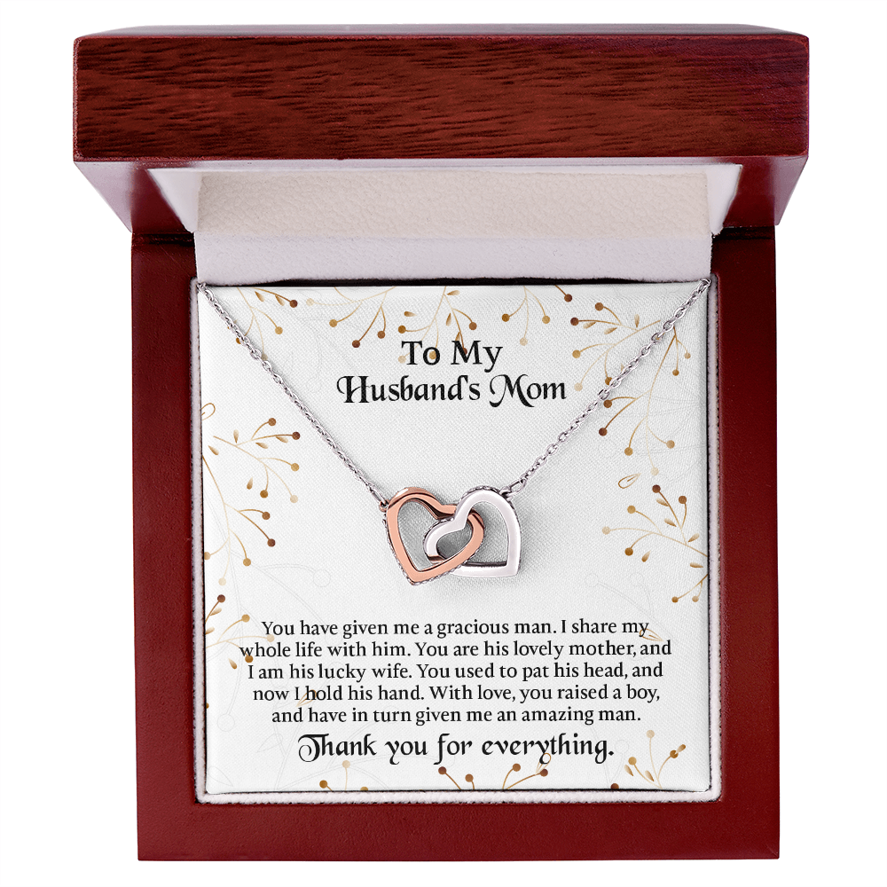To My Husbands Mom Necklace, Mother In Law Birthday Gift, Mothers Day Gifts From Daughter In Law