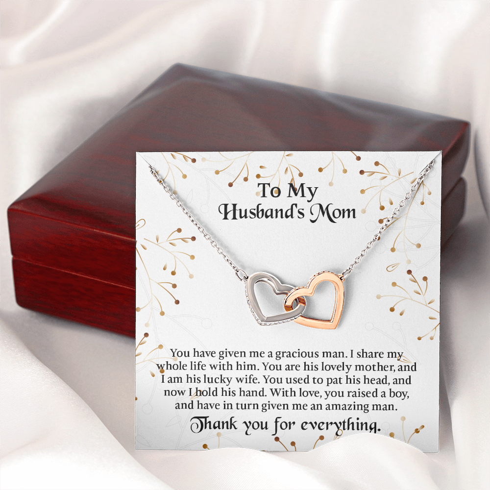 To My Husbands Mom Necklace, Mother In Law Birthday Gift, Mothers Day Gifts From Daughter In Law