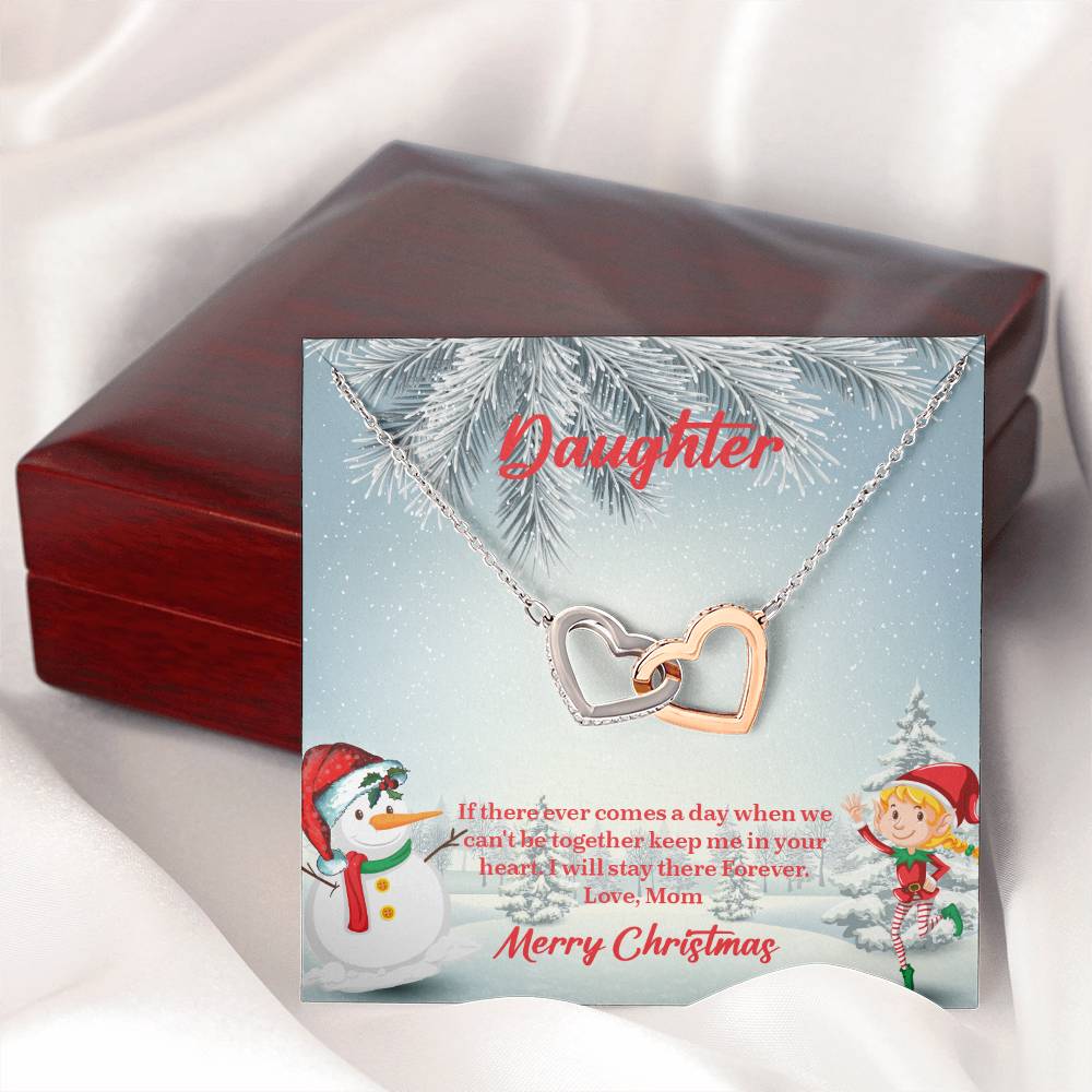 UNIDAZE To My Daughter Necklace, Mother Daughter Gifts, Daughter Necklace, Daughter Gift, Daughter Christmas Gift, Heart Shaped Necklace ShineOn Fulfillment C30028T C30028TG lx-C30028 PB23-WOOD PT-4382 TNM-1 USER-188348