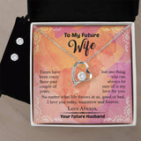 To My Future Wife Forever Love Necklace & Earring Set, Gift For Bride From Groom, Rehearsal Dinner Gift, Sentimental Gift For Bride From Groom, Birthday Gifts For Fiancée