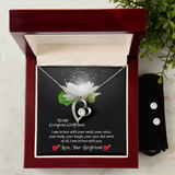 To My Gorgeous Girlfriend Forever Love Necklace & Earring Set, Gift for Girlfriend, Anniversary Gift for Girlfriend, Girlfriend Birthday Gift