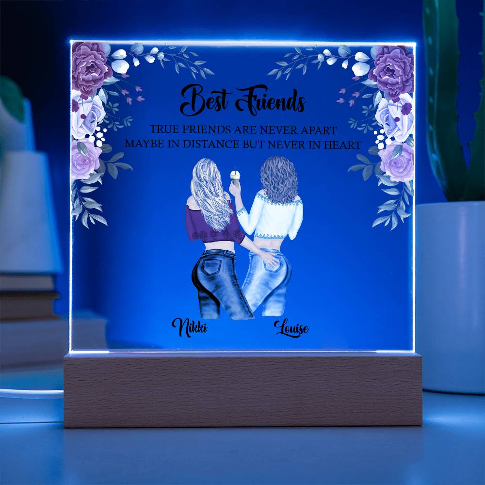 Best friend acrylic plaque, best friend birthday gift, friendship gift for her, sister, auntie, personalised gift for bestie, BFF gifts