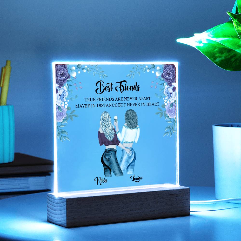 Best friend acrylic plaque, best friend birthday gift, friendship gift for her, sister, auntie, personalised gift for bestie, BFF gifts