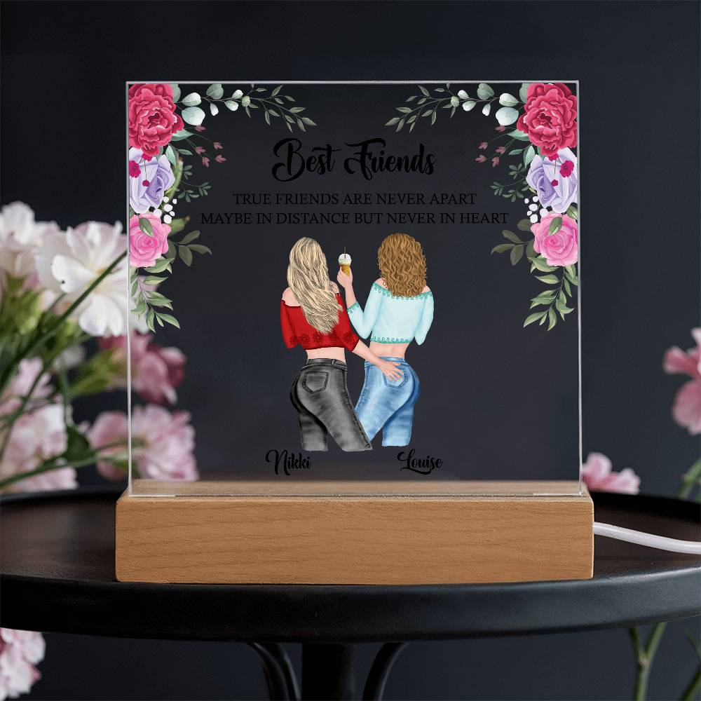 Best friend acrylic plaque, best friend birthday gift, friendship gift for her, sister, auntie, personalised gift for bestie, BFF gifts