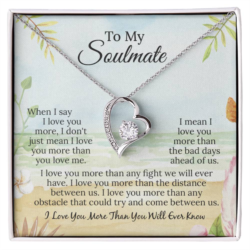 UNIDAZE To My Soulmate Necklace, Soulmate Gift, Soulmate Necklace, Gift For Her, Fiancée Gift, Anniversary Necklace, Gift for Wife ShineOn Fulfillment C30025TG C30025TR lx-C30025 PB23-WOOD PT-781 TNM-1 USER-188348