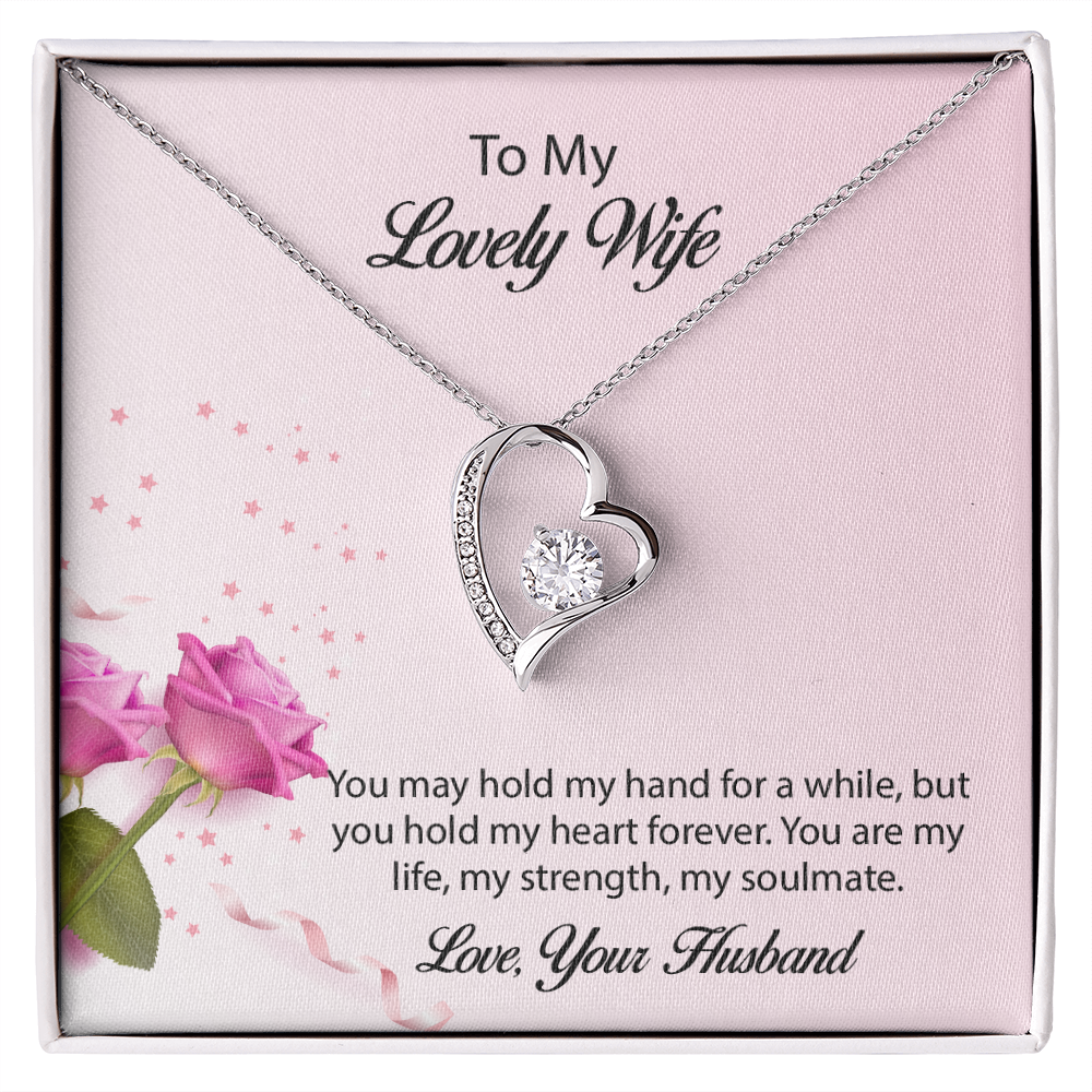 To My lovely Wife Forever Love Necklace, Wife Jewelry, Necklace For Wife, Anniversary Gift For Wife, Wife Birthday Gift, Mothers Day Gift for Wife