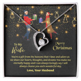 To My Wife Necklace, Love Message Card For Christmas Occasion, Sentimental Gift For Wife, Meaningful Gift For Her, Romantic Jewelry For Wife