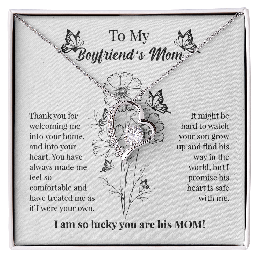 To My Boyfriends Mom Gift, Gift to Mother in Law for Christmas Birthday Mothers Day, Message Card to Boyfriend Mother