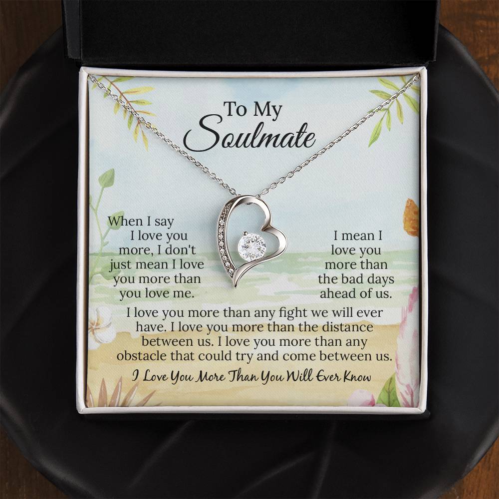 UNIDAZE To My Soulmate Necklace, Soulmate Gift, Soulmate Necklace, Gift For Her, Fiancée Gift, Anniversary Necklace, Gift for Wife ShineOn Fulfillment C30025TG C30025TR lx-C30025 PB23-WOOD PT-781 TNM-1 USER-188348