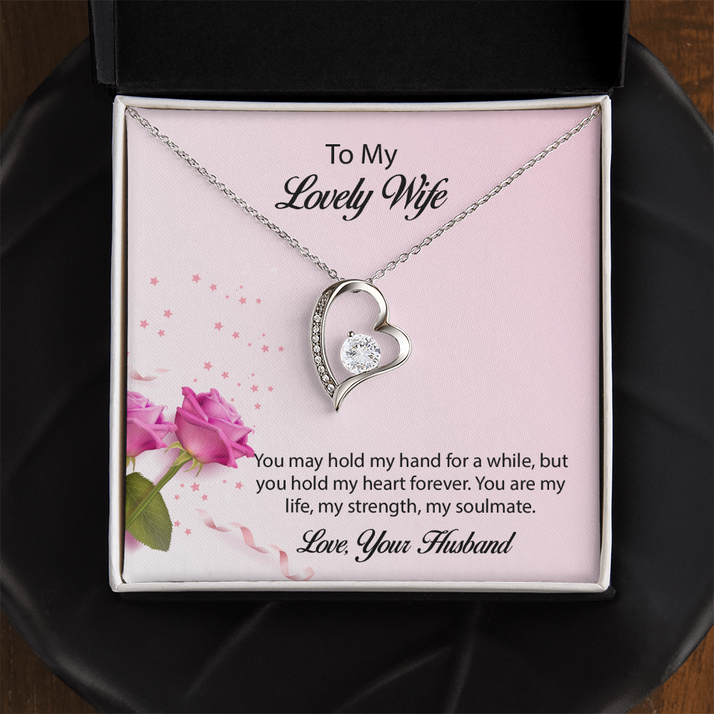 To My lovely Wife Forever Love Necklace, Wife Jewelry, Necklace For Wife, Anniversary Gift For Wife, Wife Birthday Gift, Mothers Day Gift for Wife