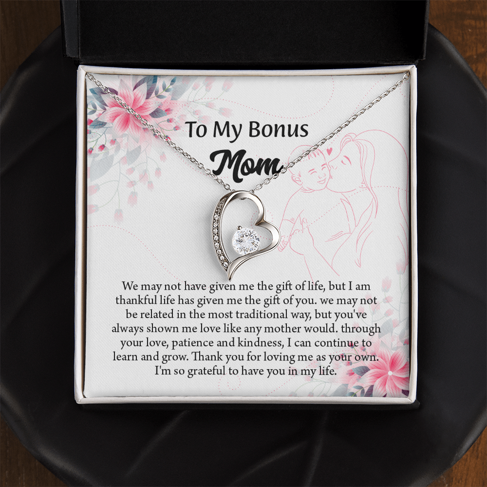 To My Bonus Mom Necklace, Stepmom Necklace, Mothers Day Necklace, Mom Appreciation Gift