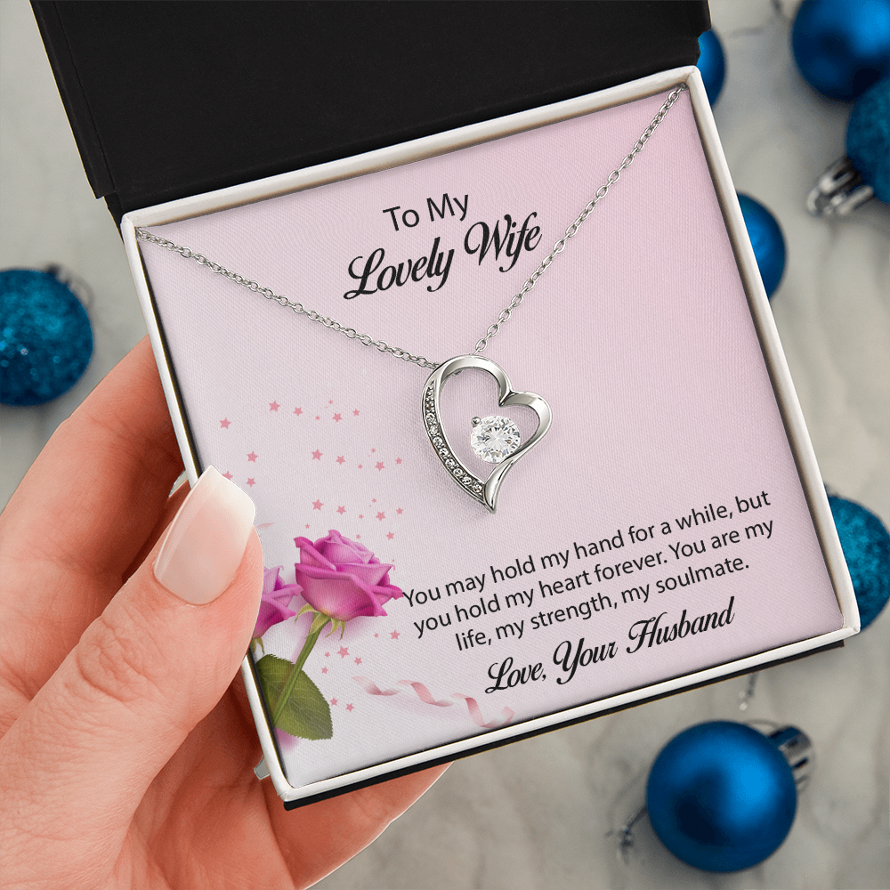 To My lovely Wife Forever Love Necklace, Wife Jewelry, Necklace For Wife, Anniversary Gift For Wife, Wife Birthday Gift, Mothers Day Gift for Wife