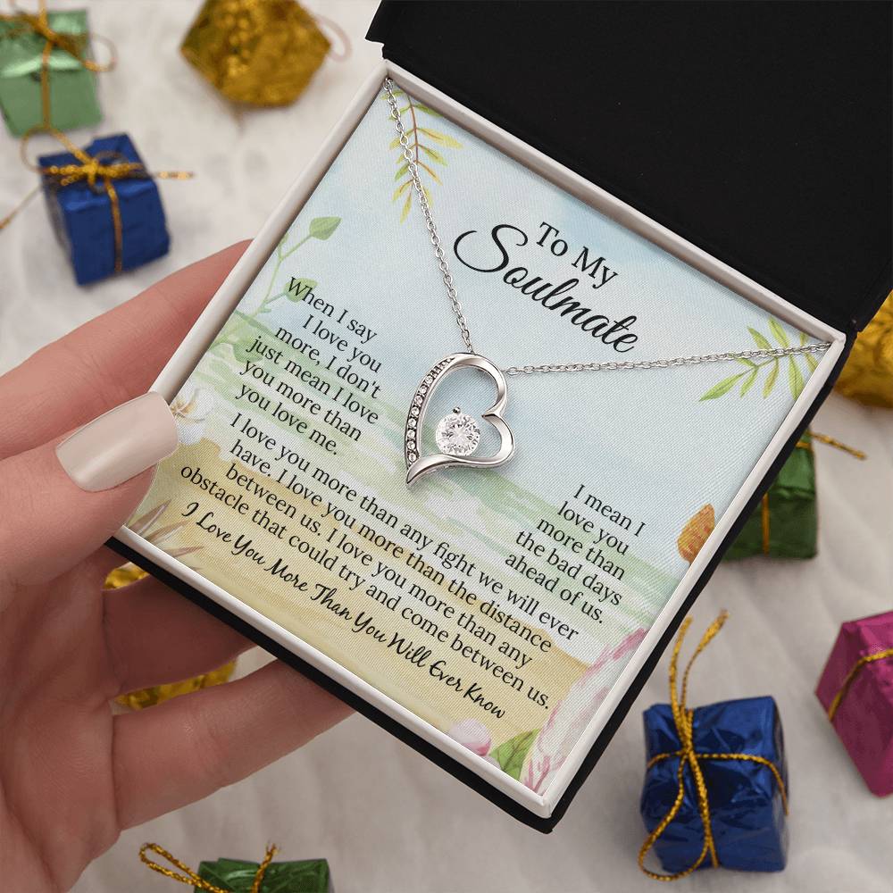 UNIDAZE To My Soulmate Necklace, Soulmate Gift, Soulmate Necklace, Gift For Her, Fiancée Gift, Anniversary Necklace, Gift for Wife ShineOn Fulfillment C30025TG C30025TR lx-C30025 PB23-WOOD PT-781 TNM-1 USER-188348