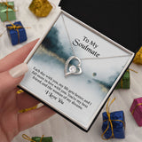 UNIDAZE To My Soulmate Necklace Gift for Her, Soulmate Jewelry for Wife, Birthday Gifts from Husband, Soulmate Gift ShineOn Fulfillment C30025TG C30025TR lx-C30025 PB23-WOOD PT-781 TNM-1 USER-188348