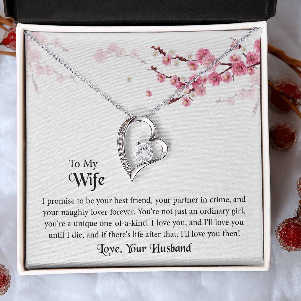 Forever Love Necklace for Wife, Anniversary Gift for Wife, Birthday Gift for Wife, Necklace for Wife, Mother's Day Gifts For Wife