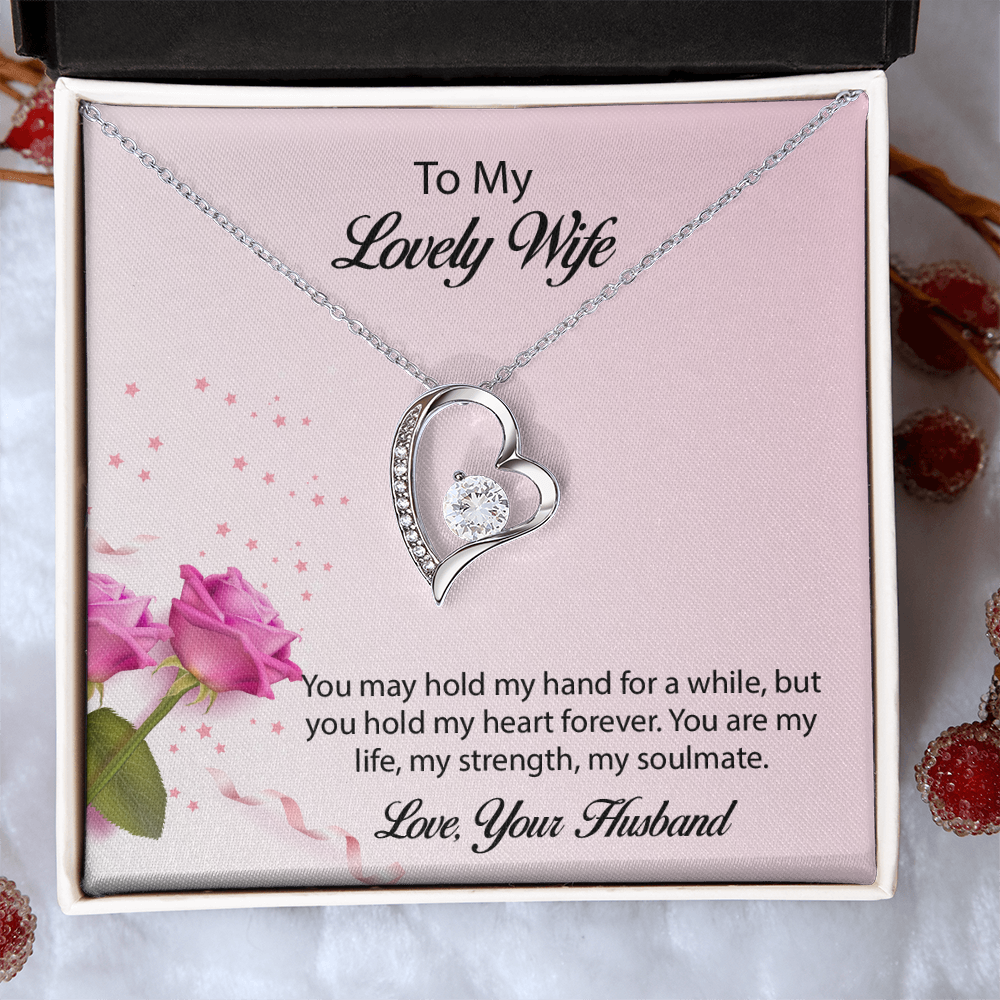 To My lovely Wife Forever Love Necklace, Wife Jewelry, Necklace For Wife, Anniversary Gift For Wife, Wife Birthday Gift, Mothers Day Gift for Wife