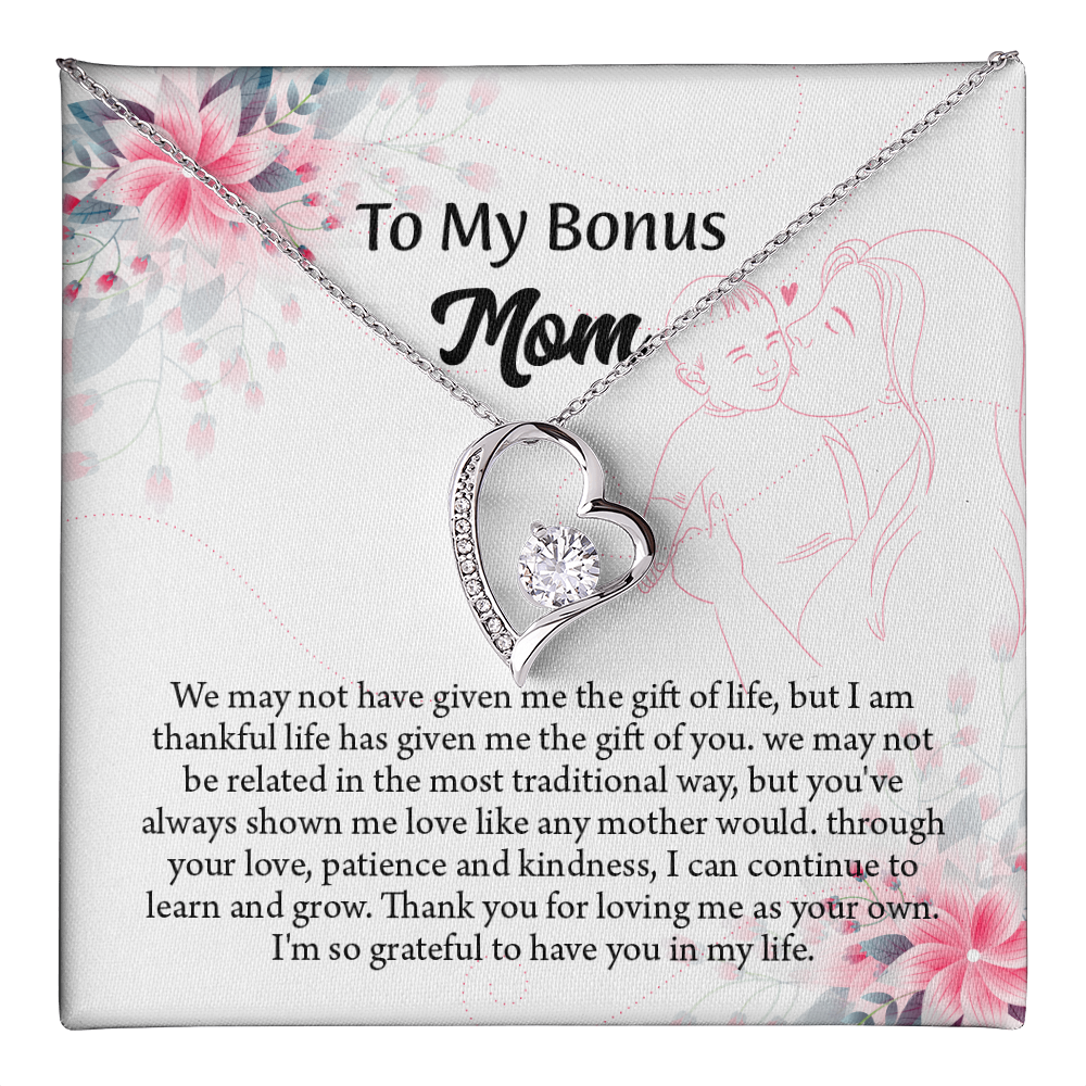 To My Bonus Mom Necklace, Stepmom Necklace, Mothers Day Necklace, Mom Appreciation Gift