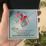 To My Military wife Forever Love Necklace, Military Wife Gift, Gift from Husband to Wife, Anniversary Gift for Army Wife