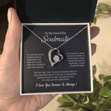 UNIDAZE To My Beautiful Soulmate Necklace, Gift for Wife,Girlfriend, Anniversary Gift, Christmas Gift for Soulmate, Soulmate Gift, Soulmate necklace ShineOn Fulfillment C30025TG C30025TR lx-C30025 PB23-WOOD PT-781 TNM-1 USER-188348