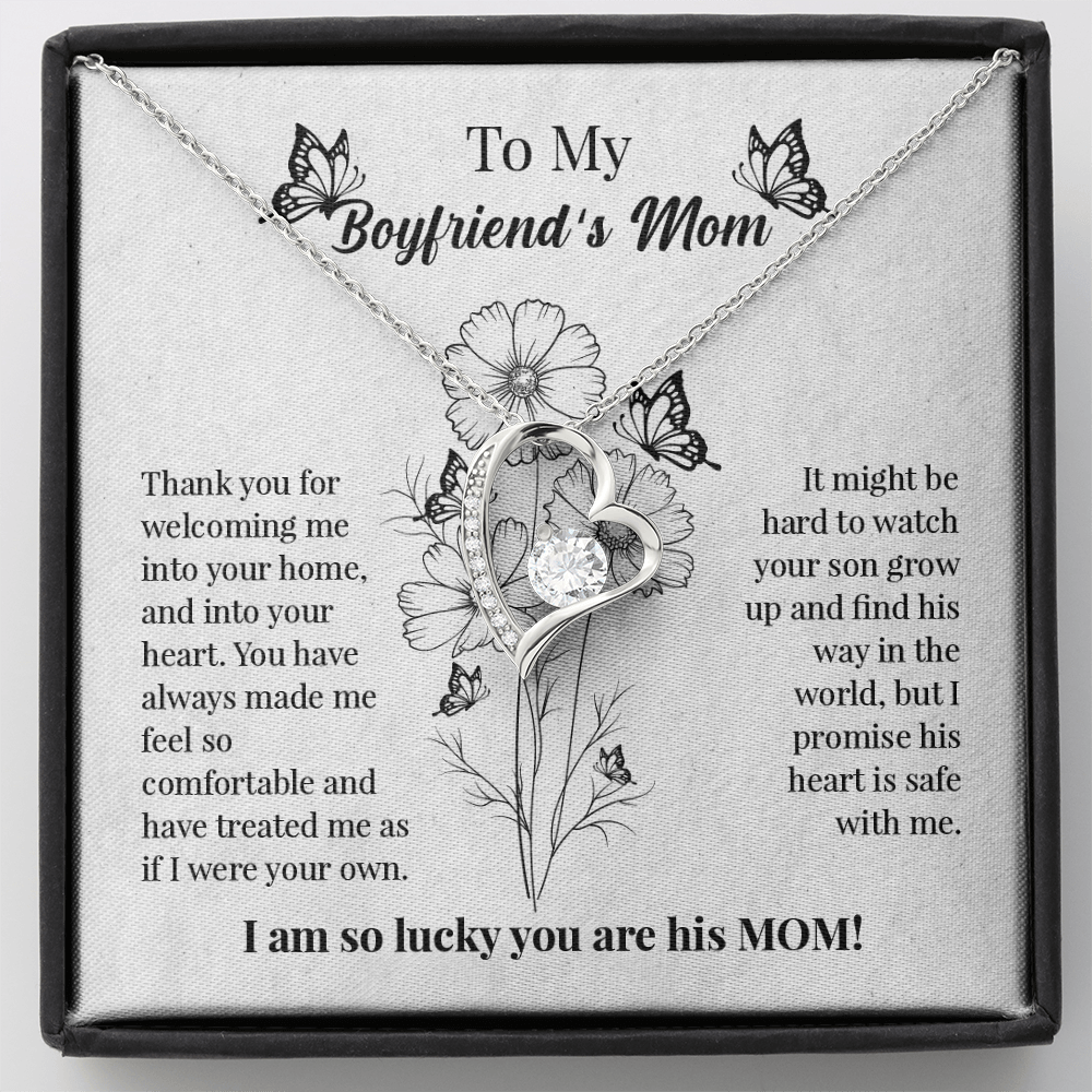 To My Boyfriends Mom Gift, Gift to Mother in Law for Christmas Birthday Mothers Day, Message Card to Boyfriend Mother