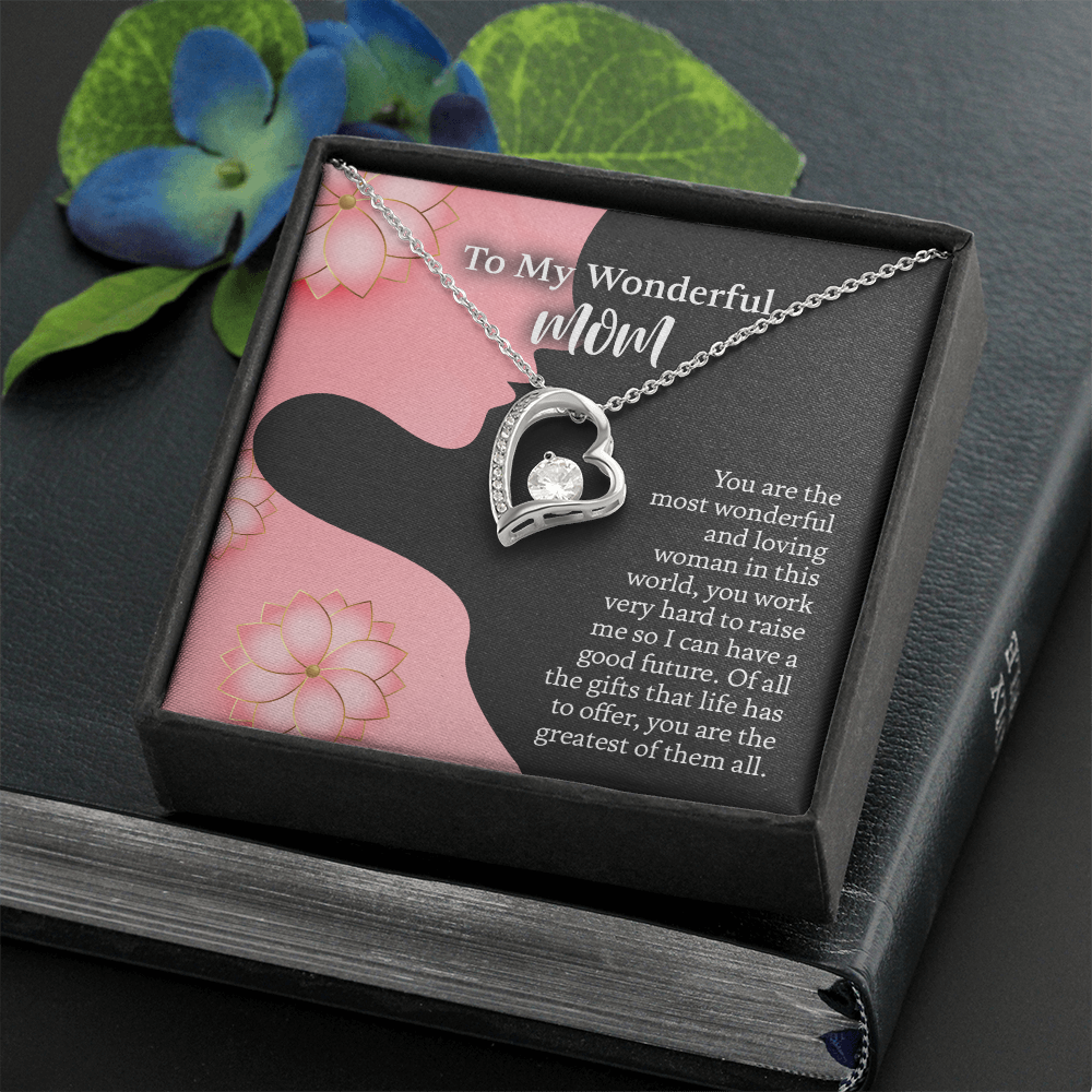 To My Wonderful Mom Necklace, Mothers Day Gift for Mom, Thoughtful Present from Son, Mom Necklace From daughter