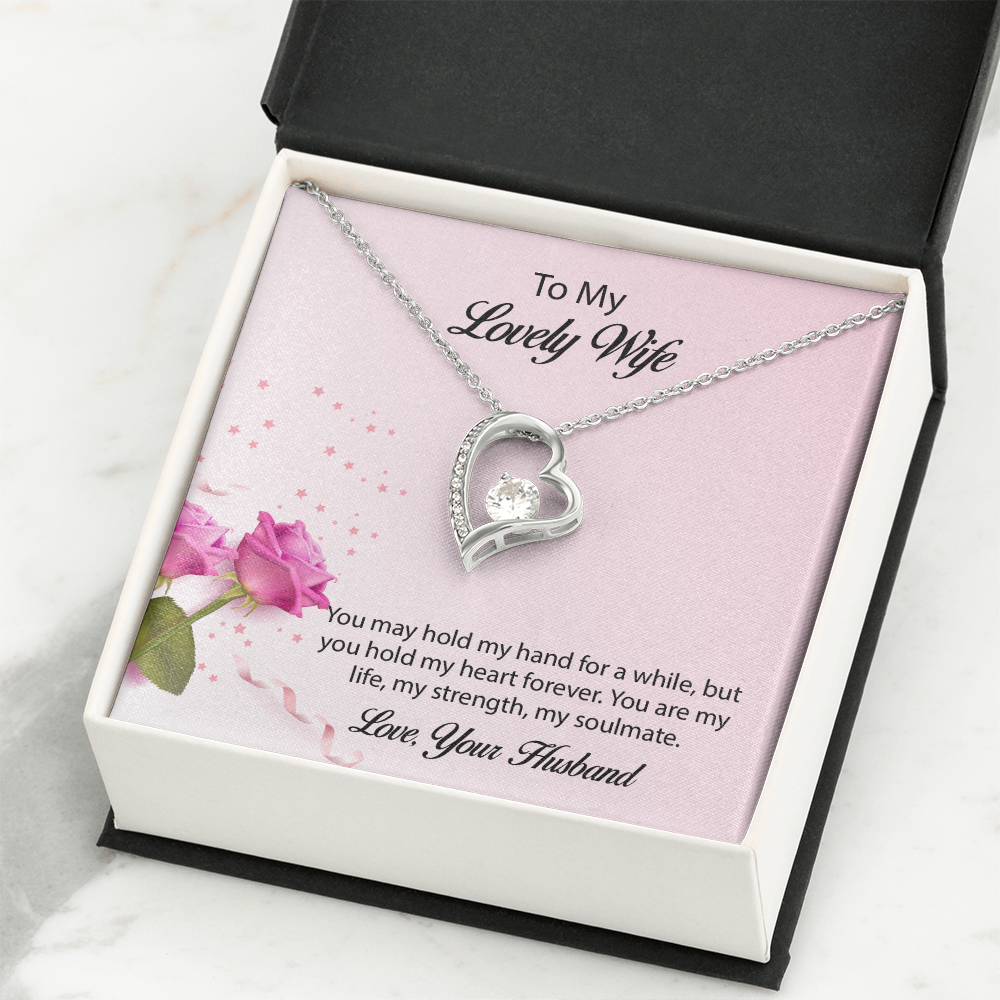 To My lovely Wife Forever Love Necklace, Wife Jewelry, Necklace For Wife, Anniversary Gift For Wife, Wife Birthday Gift, Mothers Day Gift for Wife