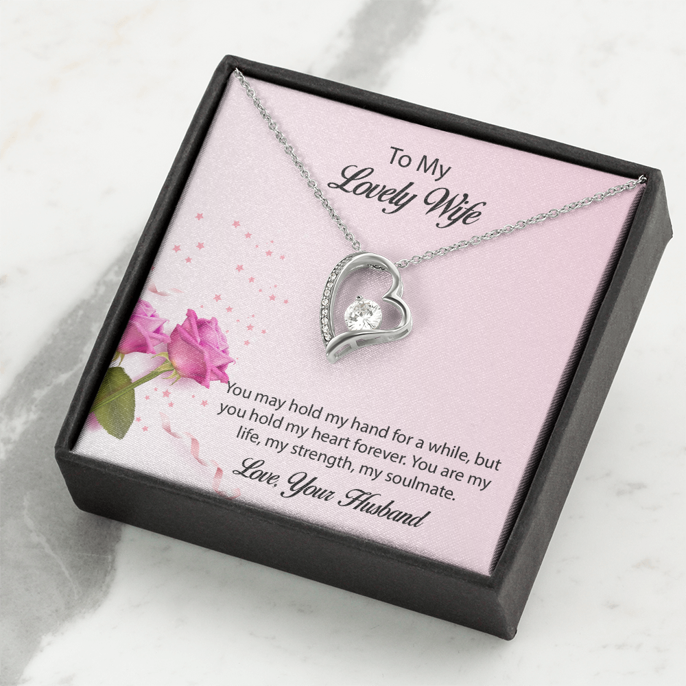 To My lovely Wife Forever Love Necklace, Wife Jewelry, Necklace For Wife, Anniversary Gift For Wife, Wife Birthday Gift, Mothers Day Gift for Wife