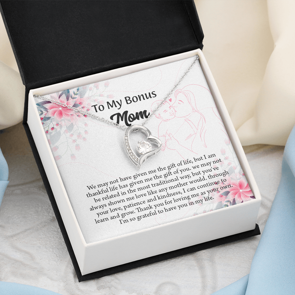 To My Bonus Mom Necklace, Stepmom Necklace, Mothers Day Necklace, Mom Appreciation Gift