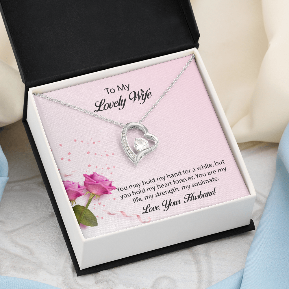 To My lovely Wife Forever Love Necklace, Wife Jewelry, Necklace For Wife, Anniversary Gift For Wife, Wife Birthday Gift, Mothers Day Gift for Wife