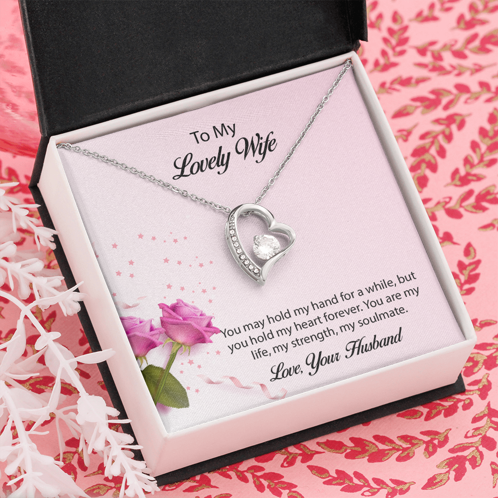 To My lovely Wife Forever Love Necklace, Wife Jewelry, Necklace For Wife, Anniversary Gift For Wife, Wife Birthday Gift, Mothers Day Gift for Wife