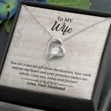 To My Wife Forever Love Necklace, Wife Jewelry, Romantic Anniversary Gift for Wife, Wife Birthday Gift, Necklace for Wife