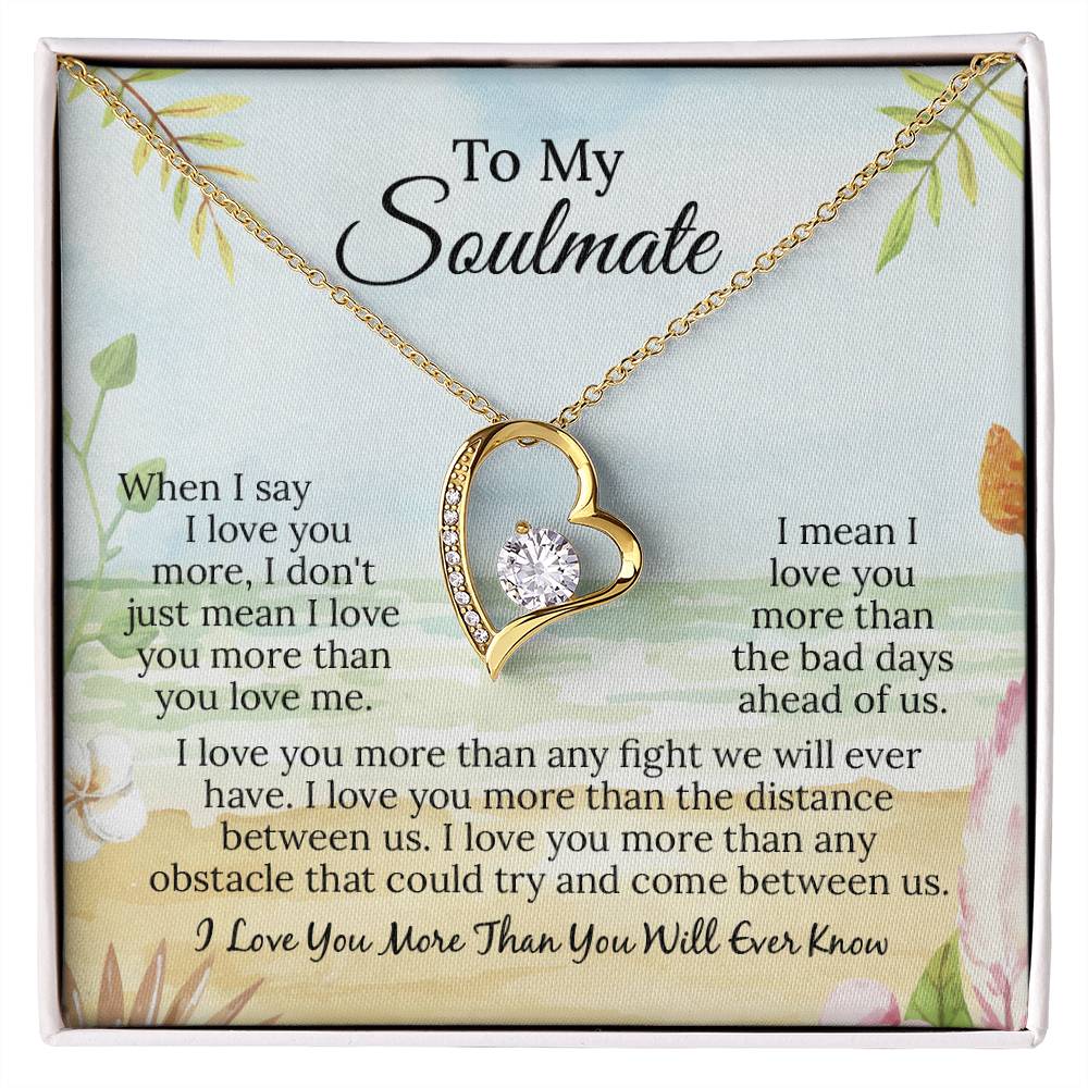 UNIDAZE To My Soulmate Necklace, Soulmate Gift, Soulmate Necklace, Gift For Her, Fiancée Gift, Anniversary Necklace, Gift for Wife ShineOn Fulfillment C30025TG C30025TR lx-C30025 PB23-WOOD PT-781 TNM-1 USER-188348