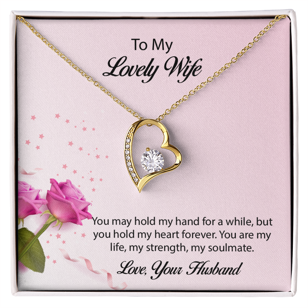 To My lovely Wife Forever Love Necklace, Wife Jewelry, Necklace For Wife, Anniversary Gift For Wife, Wife Birthday Gift, Mothers Day Gift for Wife