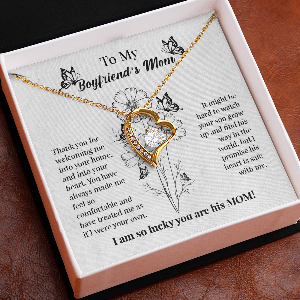 To My Boyfriends Mom Gift, Gift to Mother in Law for Christmas Birthday Mothers Day, Message Card to Boyfriend Mother