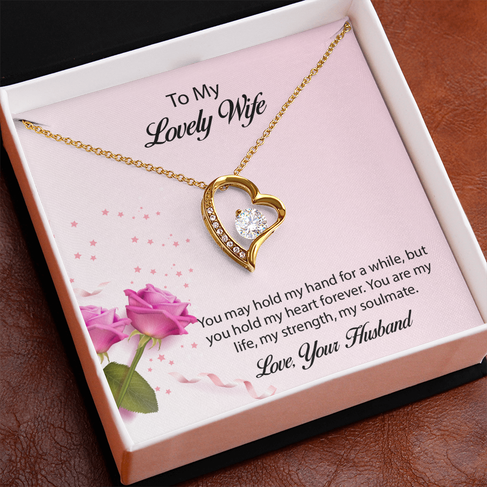 To My lovely Wife Forever Love Necklace, Wife Jewelry, Necklace For Wife, Anniversary Gift For Wife, Wife Birthday Gift, Mothers Day Gift for Wife