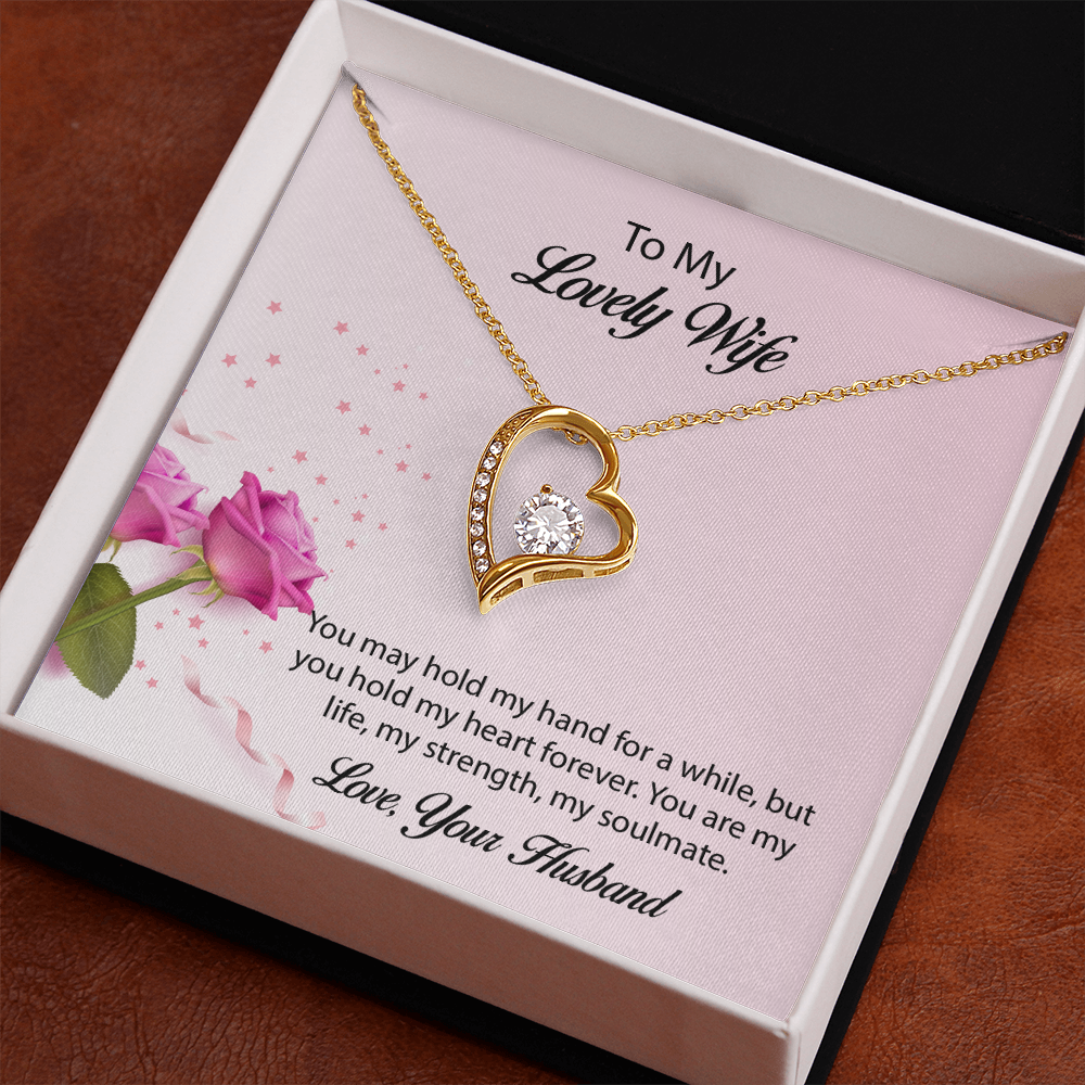 To My lovely Wife Forever Love Necklace, Wife Jewelry, Necklace For Wife, Anniversary Gift For Wife, Wife Birthday Gift, Mothers Day Gift for Wife