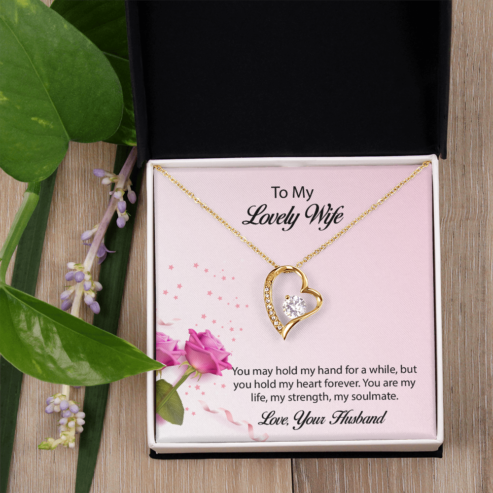 To My lovely Wife Forever Love Necklace, Wife Jewelry, Necklace For Wife, Anniversary Gift For Wife, Wife Birthday Gift, Mothers Day Gift for Wife