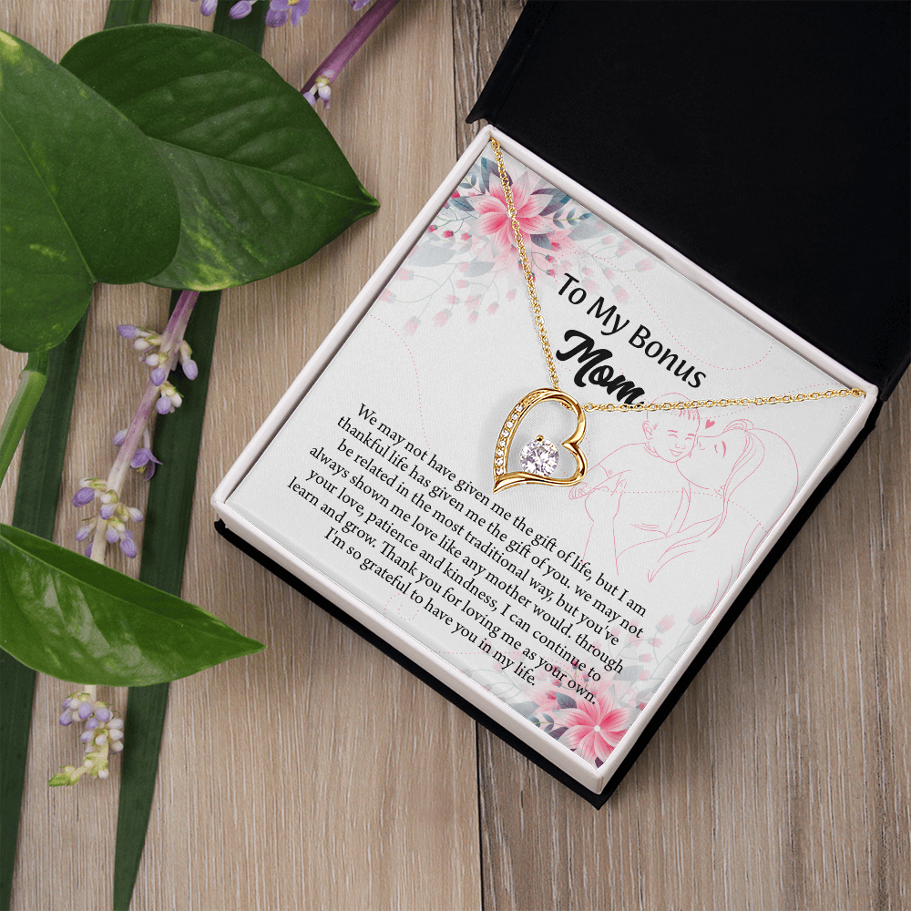 To My Bonus Mom Necklace, Stepmom Necklace, Mothers Day Necklace, Mom Appreciation Gift
